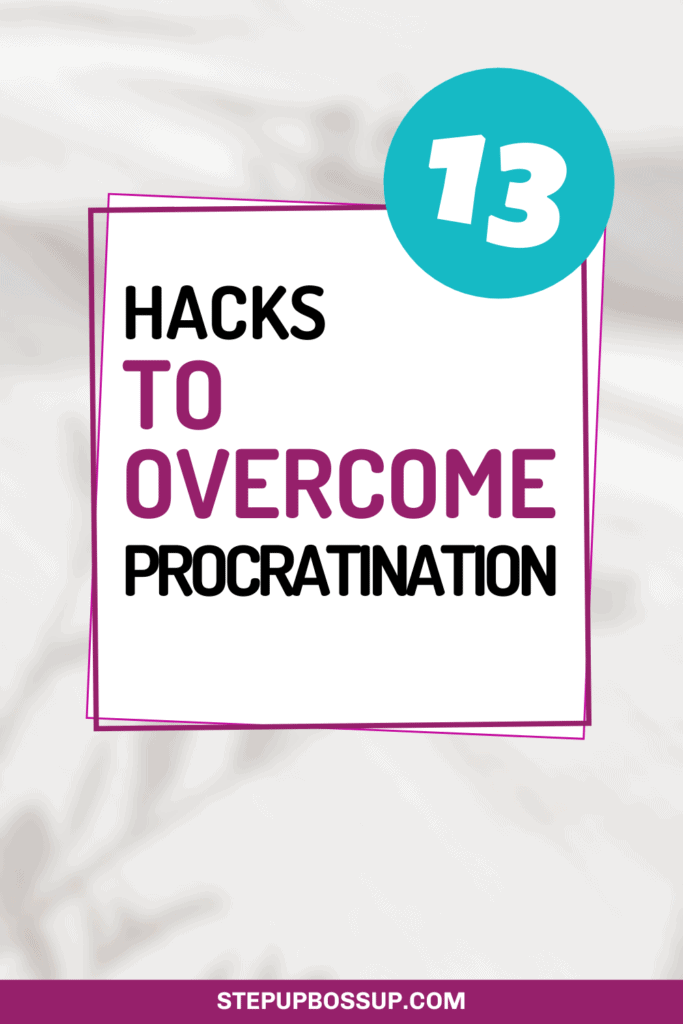 overcome procrastination