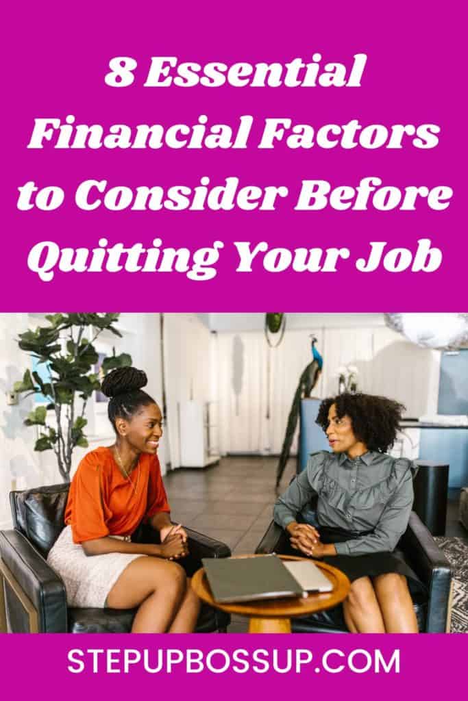 before quitting your job