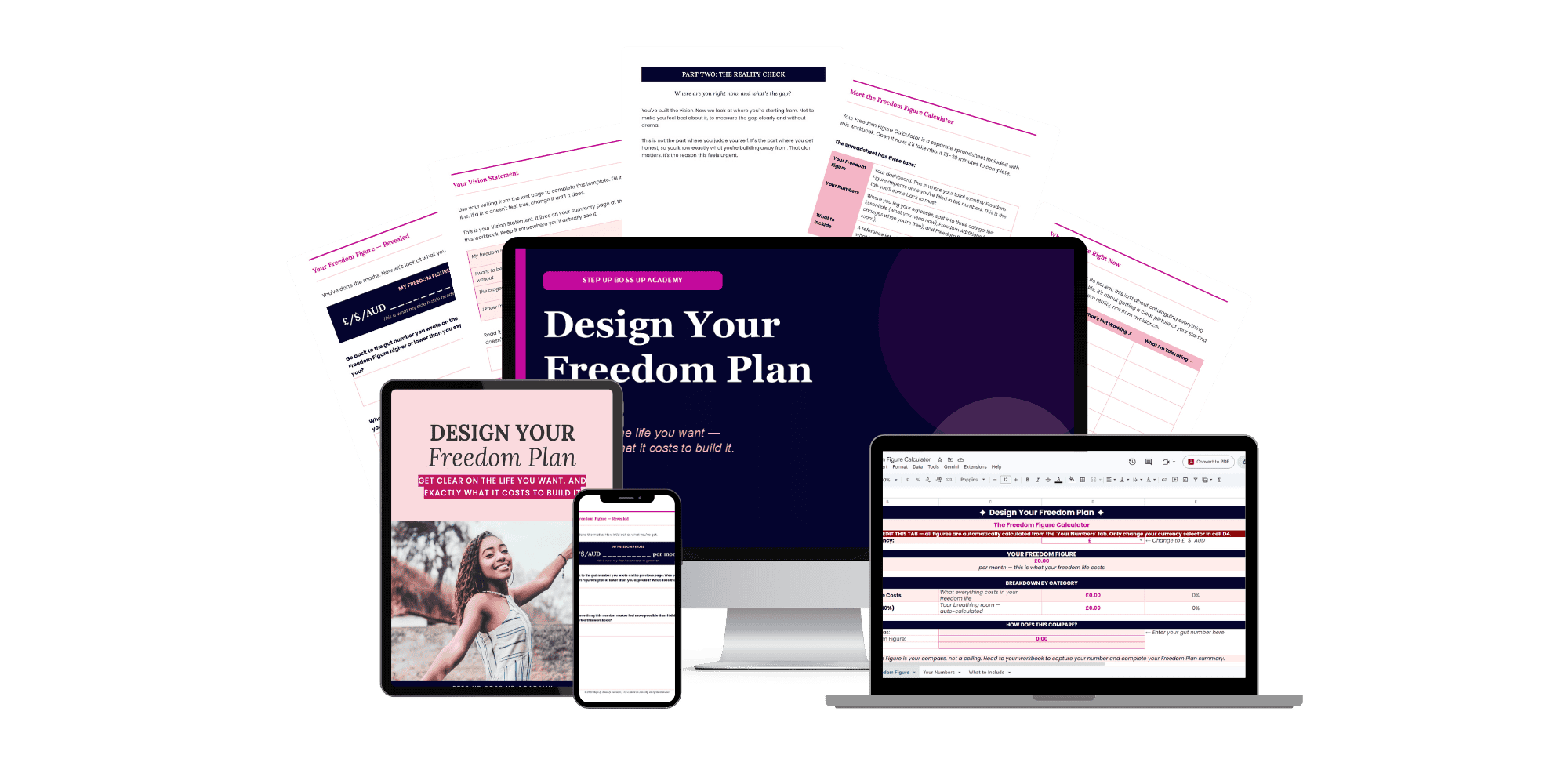 Design Your Freedom Plan — workbook, training and calculator