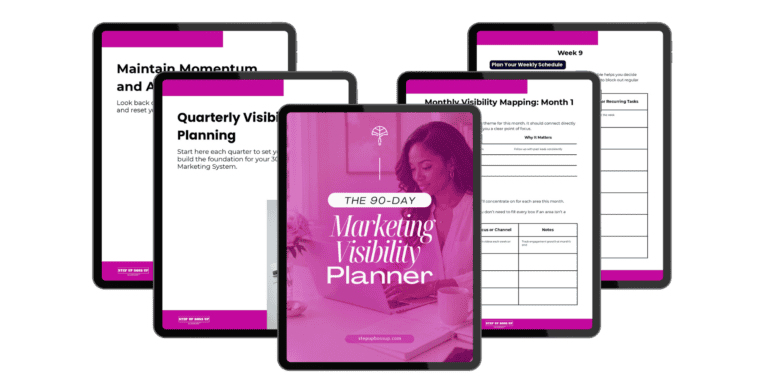 The 90-Day Marketing Visibility Planner SP 3