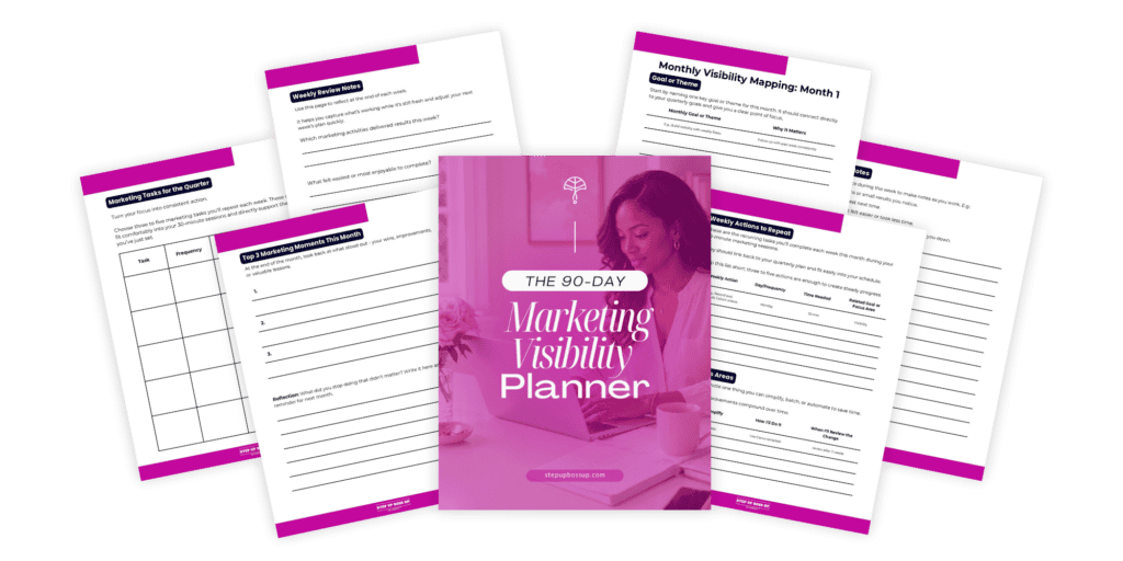 The 90-Day Marketing Visibility Planner SP 5